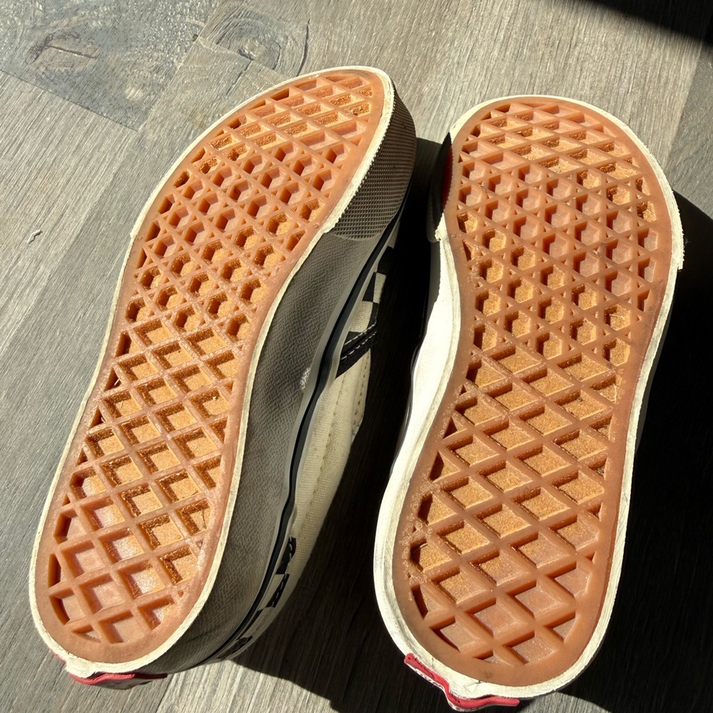 Vans Black and White Checkerboard Slip-Ons - Picture 4 of 6